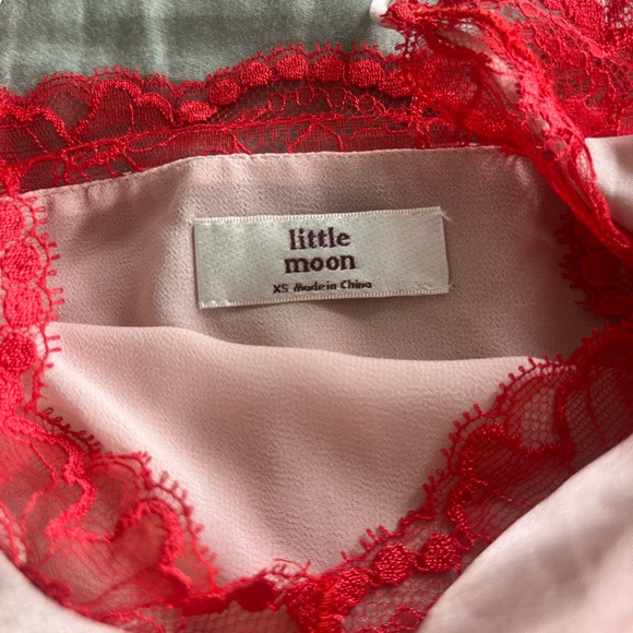 RED AND PINK LACE CAMISOLE - Picture 5 of 5